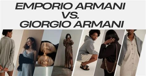 emporio armani vs giorgio armani vs armani exchange